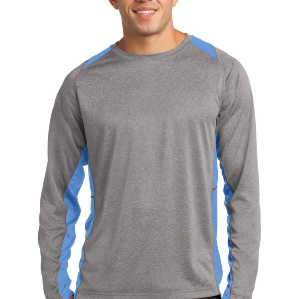 Long Sleeve Heather Colorblock Contender Tee Thumbnail